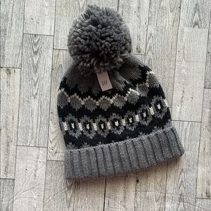 GAP fair-isle Beanie with Pom-Pom